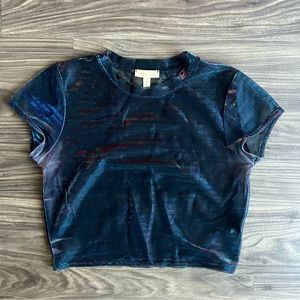 Silence+Noise holographic top - see-through